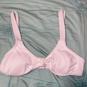 White target swim top